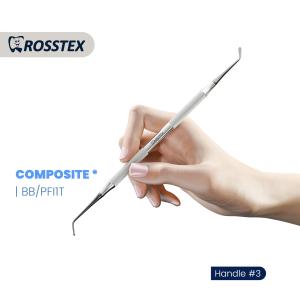 Composite Instrument titanium nitride coating fig. 1 with handle no. 3 