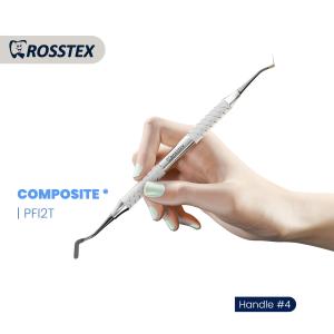 Composite Instrument titanium nitride coating fig. 2 with handle no. 4