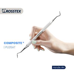 Composite Instrument titanium nitride coating fig. 5a with handle no. 4