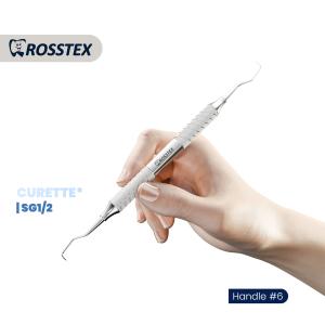 Gracey Curette standard fig. 1/2 with handle no. 6