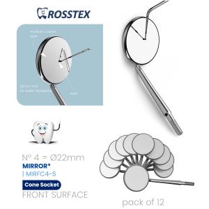 Front Surface Mirror No. 4 cone socket single side (pack of 12)