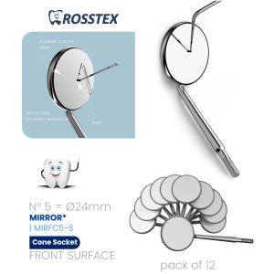 Front Surface Mirror No. 5 cone socket single side (pack of 12)