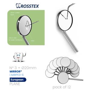 Plane Mirror No. 3 european single side (pack of 12)