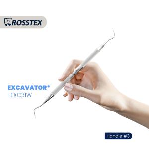 Endodontic Excavator fig. 31w with handle no. 3 