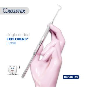 Explorer fig. 8 with handle no. 3 single ended