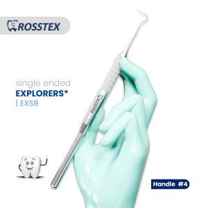 Explorer fig. 8 with handle no. 4 single ended