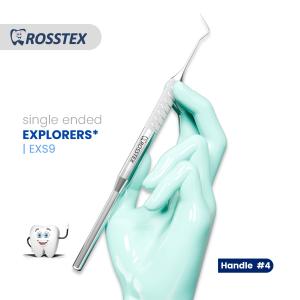 Explorer fig. 9 with handle no. 4 single ended