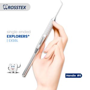 Explorer fig. 6l with handle no. 6 single ended