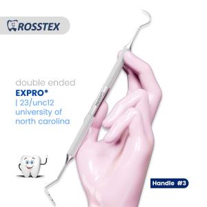 Expro fig. 23/unc12 university of north carolina with handle no. 3 double ended