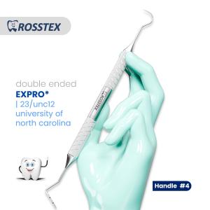 Expro fig. 23/unc12 university of north carolina with handle no. 4 double ended