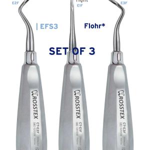 Flohr Root Elevator Kit (pack of 3)