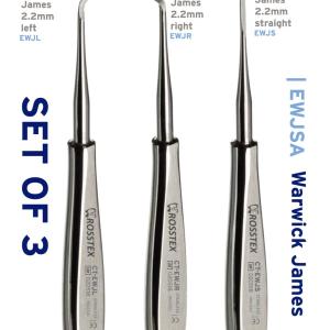 Warwick James Root Elevator Kit (pack of 3)