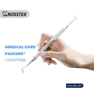 Gingival Cord Packers non-serrated fig. 113 with handle no. 4 