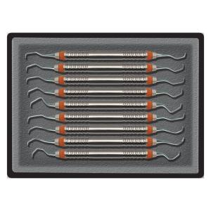 Standard Gracey Curettes Kit with handle no. 6 (pack of 9)