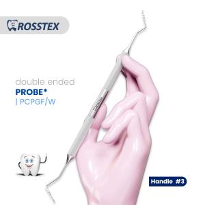 Probe fig. goldman-fox/thin williams with handle no. 3 double ended