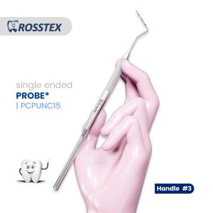 Probe university of north carolina fig. cp-15 with handle no. 3 single ended