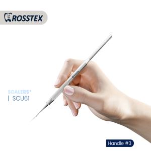 Sub Gingival Scaler fig. scu61 with handle no. 3